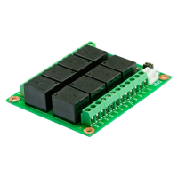 (image for) DIN-Rail PCF8574A I2C 12V 10A Relay Board