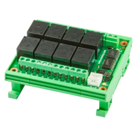 (image for) DIN-Rail PCF8574A I2C 12V 10A Relay Board