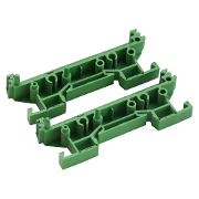 (image for) DIN Rail 2pcs Foot 72x20mm Green