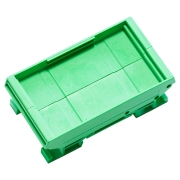 (image for) DIN Rail 2pcs Foot 72x42.50mm Green