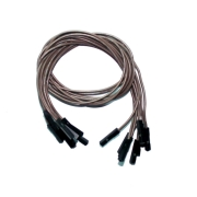 (image for) Brown Jumper Wires 0.1" F/F 12" 26awg