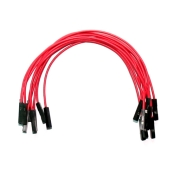 (image for) Red Jumper Wires 0.1" F/F 6" 26awg