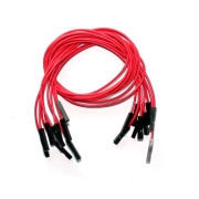 (image for) Red Jumper Wires 0.1" F/F 12" 26awg