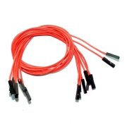 (image for) Orange Jumper Wires 0.1" F/F 12" 26awg