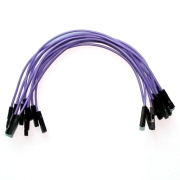 (image for) Purple Jumper Wires 0.1" F/F 6" 26awg