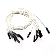 (image for) White Jumper Wires 0.1" F/F 12" 26awg