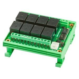 (image for) DIN-Rail PCF8574 I2C 24V 10A Relay Board