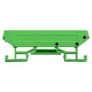 (image for) DIN Rail End Foot 72x11.25mm Green