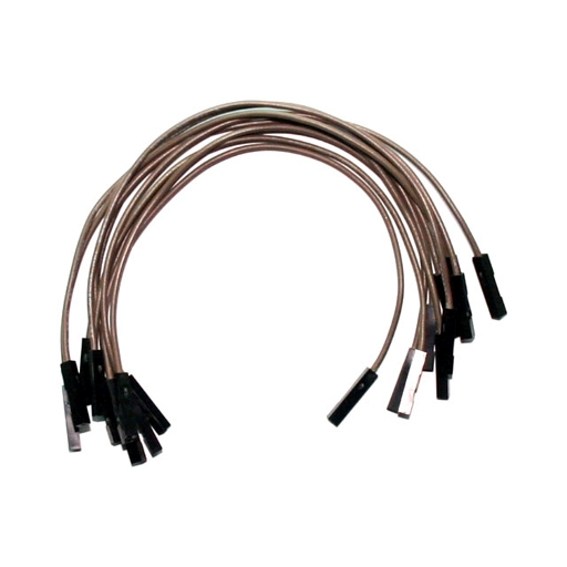 (image for) Brown Jumper Wires 0.1" F/F 6" 26awg - Click Image to Close