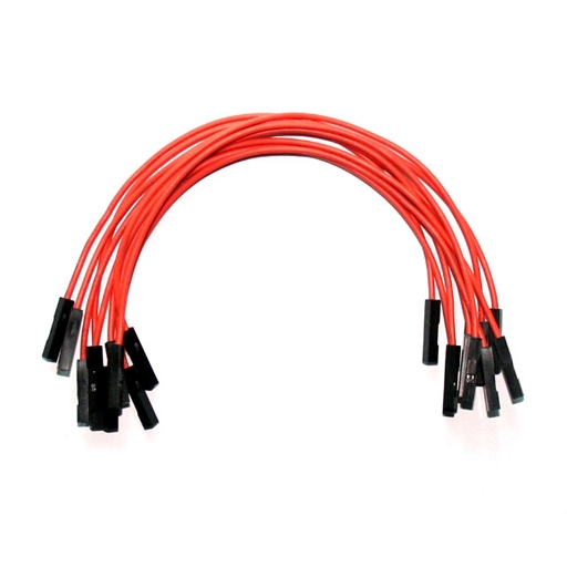 (image for) Orange Jumper Wires 0.1" F/F 6" 26awg - Click Image to Close