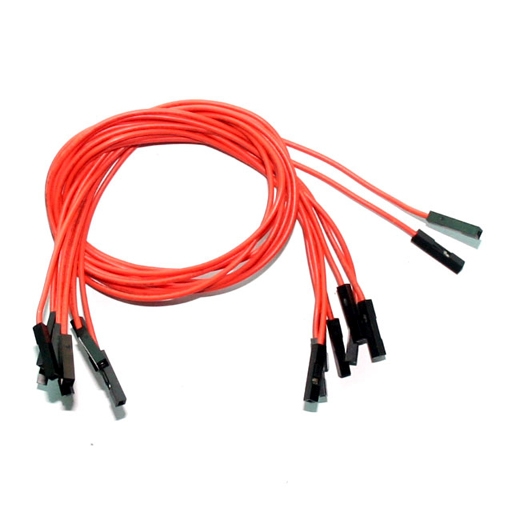 (image for) Orange Jumper Wires 0.1" F/F 12" 26awg - Click Image to Close