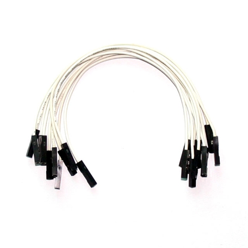 (image for) White Jumper Wires 0.1" F/F 6" 26awg - Click Image to Close