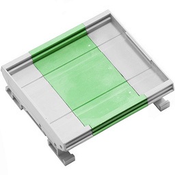 (image for) DIN Rail 3pcs Foot 72x90mm Green White