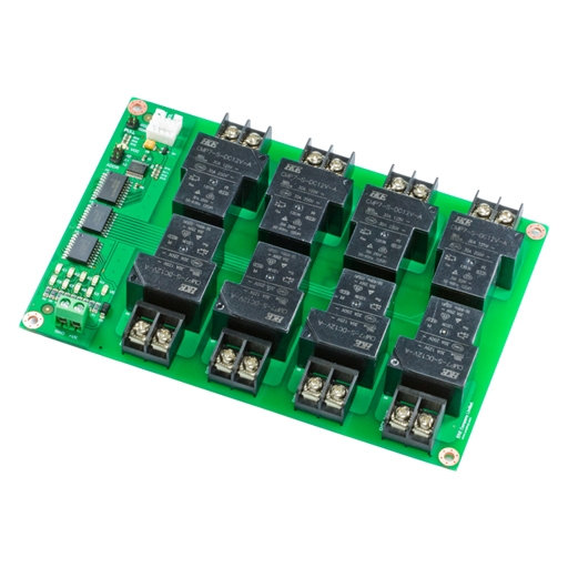 (image for) DIN-Rail PCF8574A I2C 12V 30A Relay Board