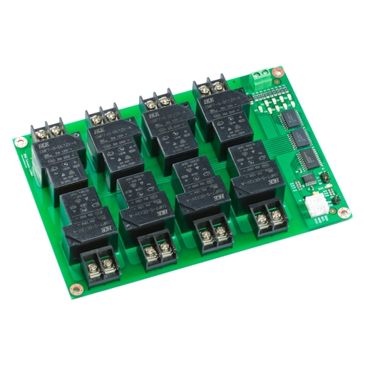 (image for) DIN-Rail PCF8574A I2C 12V 30A Relay Board